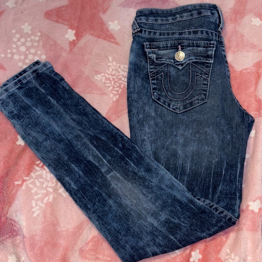 True religion boyfriend jeans lined with pink